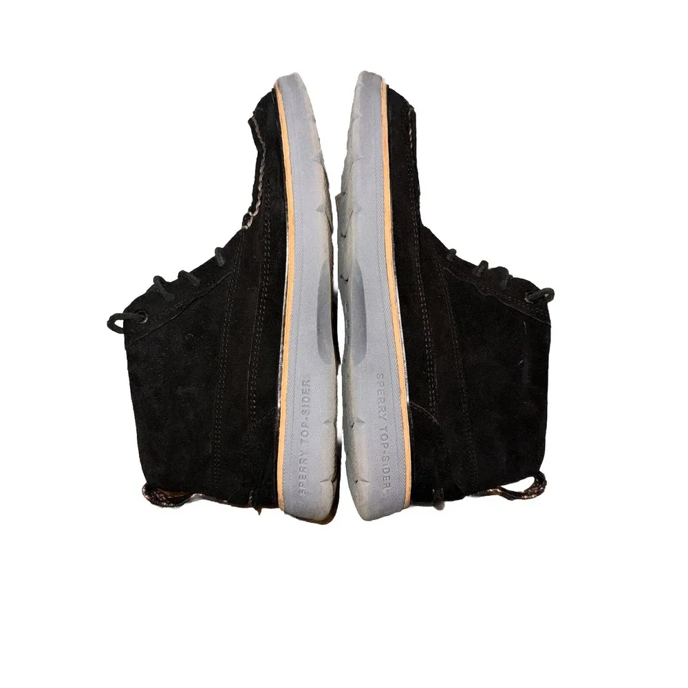 Sperry Top Sider Chukka Plushwave Boot Black Suede Dress Casual Men's 9 EU 42